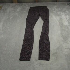 Lululemon Leggings Womens 4 Purple Pink Lacescape High Rise Stretch Yoga 22x27